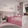 raumhirsch furniture Kinderbett mit Motiv Pferd 80 x 180 cm Holzwerkstoff rosa
