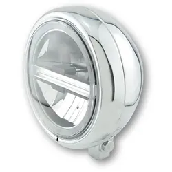 HIGHSIDER 5 3/4 Zoll LED-Scheinwerfer PECOS TYP 6 mit TFL, chrom, silber
