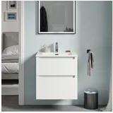 Bernstein Waschbeckenunterschrank 2 Schubladen 60 x 0 x 0 cm Weiß matt