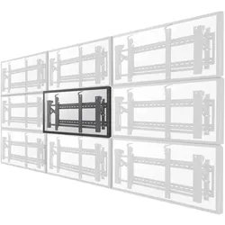 Neomounts LED-VW2000BLACK - Halterung - für Flachbildschirm - verriegelbar - Sch