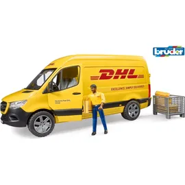 Bruder 02671 - MB Sprinter DHL mit Fahrer gelb 1:16
