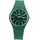 Q&Q Uniuhr mit Silikonarmband in grün, 10 Bar wasserdicht