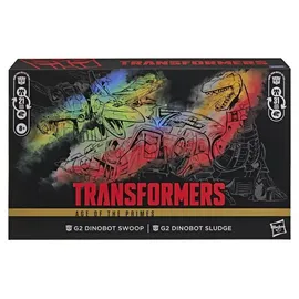 Hasbro Transformers Age of the Primes Leader Class Actionfiguren 2er-Pack G2 Dinobot Swoop & G2 Dinobot Sludge 19 cm