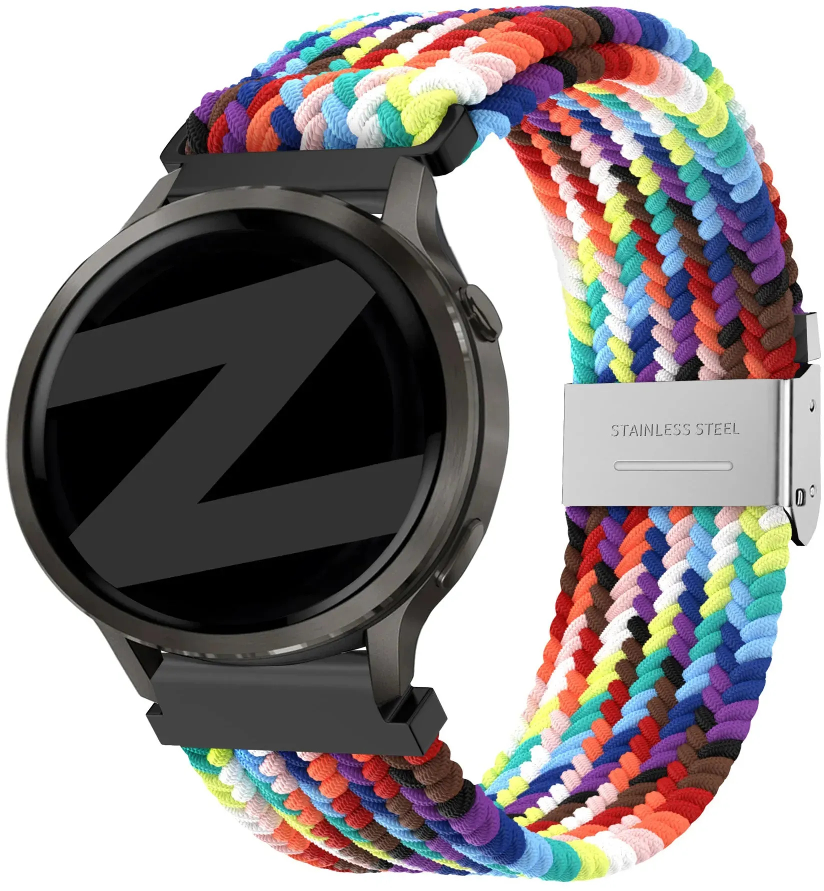 Bandz Garmin Approach J1 Armband Nylon für Garmin Approach J1 - Farbenfroh - Clip Verschluss