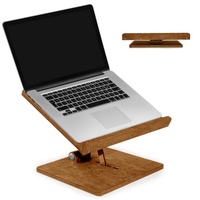 CAWI Laptop ständer | Laptop Stand | Tablet ständer | Laptopständer | Notebook ständer | Laptoptisch | Laptop Halterung | MacBook ständer | Laptop Halterung Schreibtisch | Made in EU (Braun)