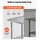 Vevor Edelstahltisch Gastro 1829 x 610 x 894 mm, Verstellbarer Edelstahltisch mit Aufkantung, Arbeitstisch mit Grundboden für Restaurant Schwerlast Obere Ablage (263 kg) Untere Ablage (218 kg)