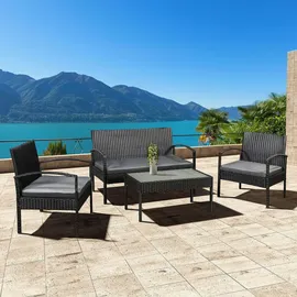 Juskys Trinidad Set 4-tlg. schwarz