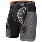 Shock Doctor Herren Ultra Powerstride Suspensorium, Black/Grey, S