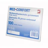 AMPri Med Comfort transparent L Dispenser Polyethylen Lebensmittelhandschuhe gehämmert