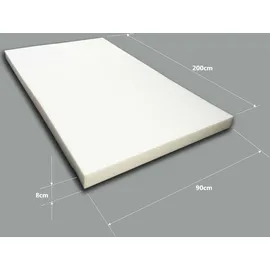 sunnypillow Kaltschaummatratze 90 x 200 cm H2
