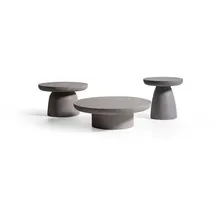 aea Gartentisch Ø 90 x 28 cm Grau
