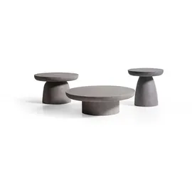 aea Gartentisch Ø 90 x 28 cm Grau