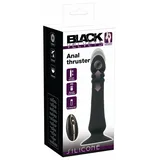 Black Velvets Stoßvibrator „Anal Thruster“ mit Saugfuß, schwarz