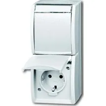 Busch-Jaeger Schuko-Steckdose 2-fach Weiß