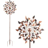 Lemodo Windrad in bronze, Gartendeko, 213 cm hoch