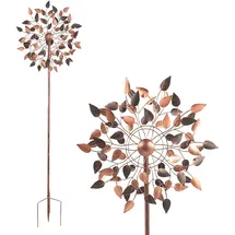 Lemodo Windrad in bronze, Gartendeko, 213 cm hoch