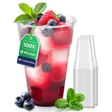 inoverse Plastikbecher 0,4 l Transparent 100 St.