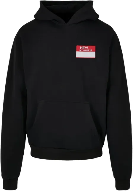 Mister Tee Hey! My Name Is Oversize Hoody Schwarz M