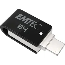 Emtec T262B Mobile & Go 64GB, USB-A 2.0/USB 2.0 Micro-B (ECMMD64GT262B)