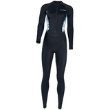 Aymzbd Neoprenanzug, Neoprenanzug, Frontreißverschluss, langärmelig, Overall, Badebekleidung, dünner Tauchanzug, Badeanzug für Wassersport, Tauchen, schwarz S