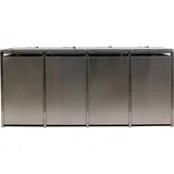 MCW Mülltonnenbox K14-4er-E 1,5 m braun