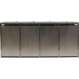 MCW Mülltonnenbox K14-4er-E 1,5 m braun