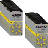 120x Rayovac Extra Advanced Hörgerätebatterien 10 Gelb 10AU-6XEMF 20 Blister
