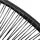 vidaXL Garten-Mondstuhl Poly Rattan Schwarz