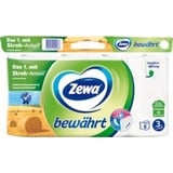 ZEWA Toilettenpapier Zewa bewährt Toilettenpapier mit Strohanteil 7x 8 Rollen (1-St)