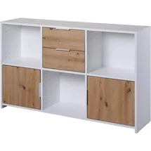 Interlink Pepeto 120 x 77 x 30 cm Weiß / Eiche Artisan