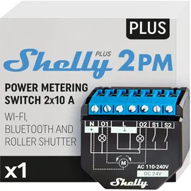 Shelly Plus 2PM - Smart Relais max. 16A BT Messfunktion
