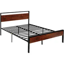 Vevor Bettrahmen Queen Size Holz Retro Braun