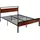 Vevor Bettrahmen Queen Size Holz Retro Braun