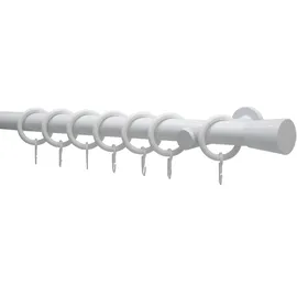 GARDINIA Gardinenstangen-Set Korfu Ø 28 weiß