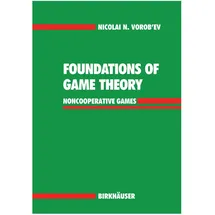 Birkhäuser Verlag AG Foundations of Game Theory, Noncooperative Games