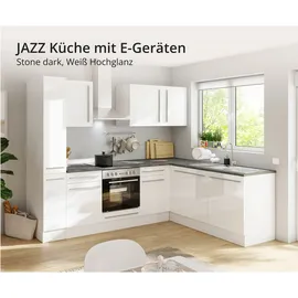 BASIC by Balculina Winkelküche L-Form 250 x 175 cm weiß