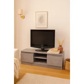 moebel-direkt-online Heike TV-Rack 120 x 41 x 37 cm Grau Spanplatte/Holzwerkstoff