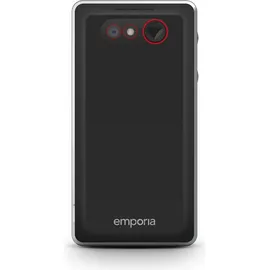 Emporia PURE-LTE, Seniorenhandys, Schnelle Hilfe, Hörgeräte kompatibel - Schwarz