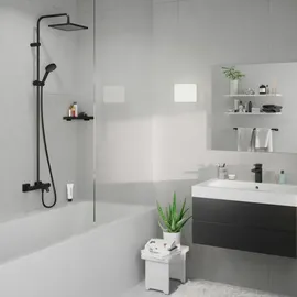 Hansgrohe Vernis Shape mit Wannenthermostat, mattschwarz