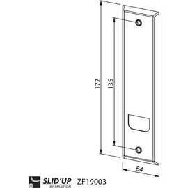true deal 3m -Deckplatte für Einlassgurtroller 135 mm