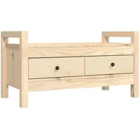 VidaXL Flurbank 80x40x43 cm Massivholz Kiefer