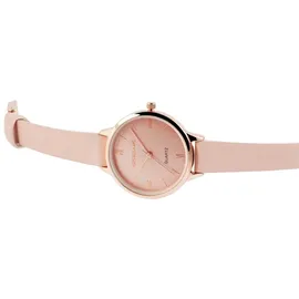 Excellanc Damen Armbanduhr Analog Quarz 1900165 Gehäusebreite 0 mm Kunstledergehäuse Rosa Kunstlederarmband 0