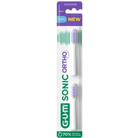 sunstar GUM Sonic Ortho Zahnbürste Ersatzbürstenköpfe 2 St