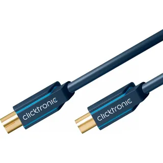 Clicktronic 70402 Casual Antennenkabel Koax Stecker - Koax Buchse 3,0 m