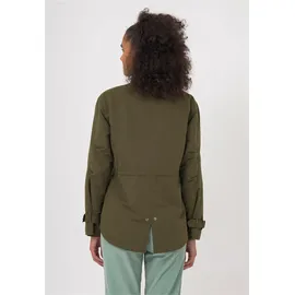 Freshlions Trenchcoat FRESHLIONS "Zelda", Damen, Gr. M, grün (khaki), 100% Baumwolle, unifarben, normal, Mäntel, mit stilvollem Reverskragen