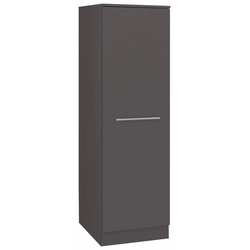 Seitenschrank WIHO KÜCHEN „Flexi2“ Schränke Gr. B/H/T: 50 cm x 165 cm x 57 cm, front und korpus: anthrazit Seitenschrank