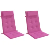 vidaXL Hochlehner-Auflagen 2 Stk. Rosa Oxford-Gewebe