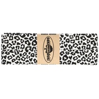 3m Oaki Doki Jersey-Schrägband mit Leopard Print gefalzt elastisch Einfassband, Farbe:3004 weiß-schwarz