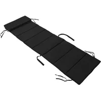 SoBuy Liegen-Auflage Schaukelstuhlkissen Kissenauflage für Gartenliege Schonbezug, schwarz, bh