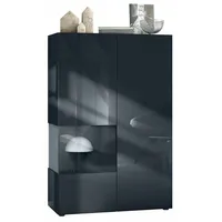 Vladon Standvitrine Morena V2 (Standvitrine, mit 2 Türen und